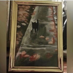 NEW ORIGINAL "BLACK CAT" ART PRINT